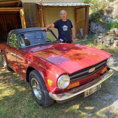 La Triumph TR6 de Christian L